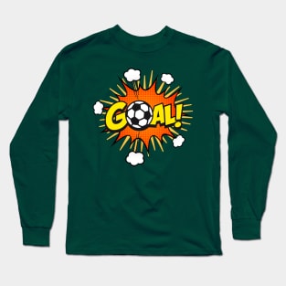 Goal Comic Book Text Long Sleeve T-Shirt